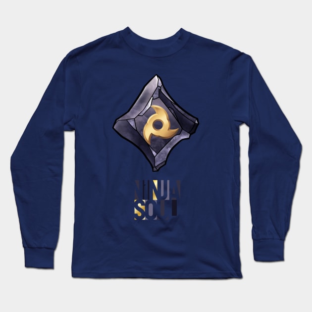 Ninja Soul - FF14 Job Crystal Long Sleeve T-Shirt by SamInJapan